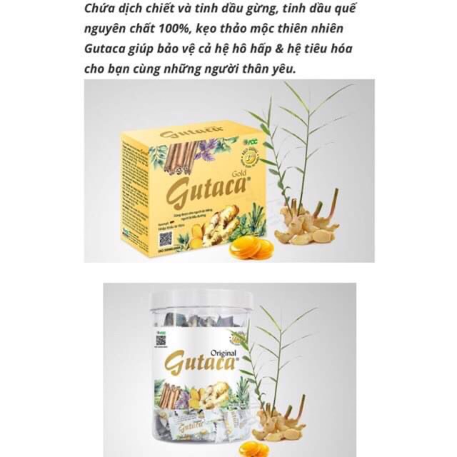 KẸO GỪNG GUTACA ORGINAL & GUTACA GOLD - HỖ TRỢ TIÊU HOÁ