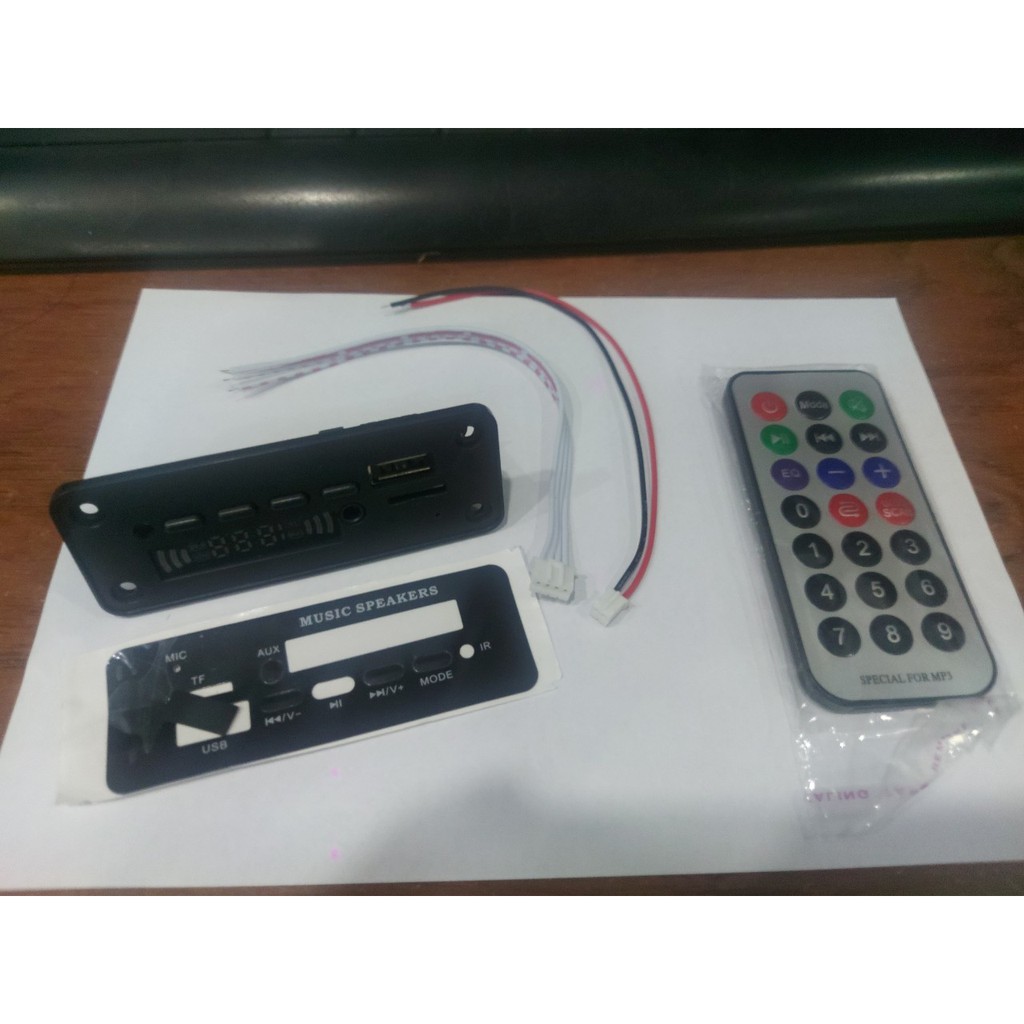 ( THANH LÝ SỐC DC 118 )Bo Mạch Giải Mã Mp3 Wma 12V Mô-đun Thẻ Usb Ghi Âm Bluetooth 5 0 Không Dây , Với Điều Khiển