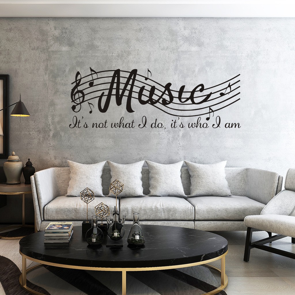 Decal dán tường âm nhạc 11 ⚡ FREESHIP ⚡ Decal music AmyShop