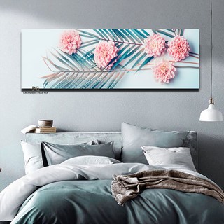 Tranh Canvas Đơn Hoa Và Lá Tranh Treo Phòng Khách Và Phòng Ngủ - Khung Hình Phạm Gia PGKL398