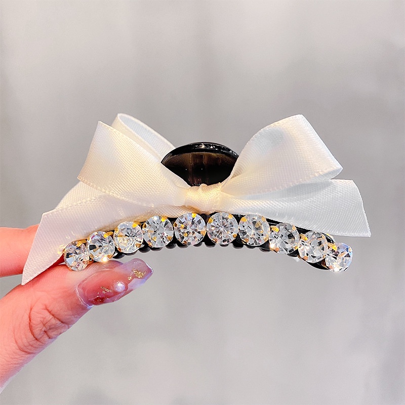 Kẹp Tóc Nơ Đính Hạt Phong Cách Hàn Quốc Cực Xinh Cho Nữ