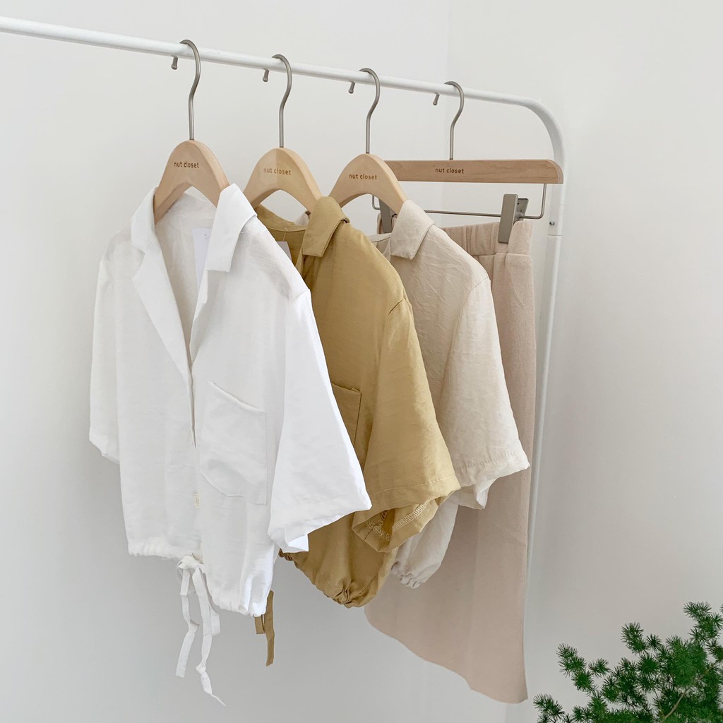 [Mã WASKT304 giảm 15% tối đa 30K đơn 99K] Áo sơ mi dáng ngắn túi ngực_A2497 | BigBuy360 - bigbuy360.vn