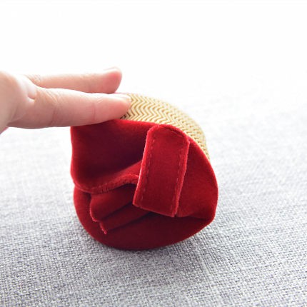 Giày nhung thắt nơ kiểu dáng công chúa dành cho trẻ nhỏ