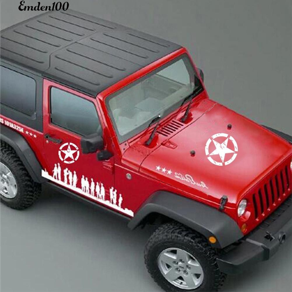 Miếng Dán Hình Ngôi Sao Phản Quang Dùng Để Trang Trí Xe Ô Tô