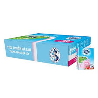 Thùng 48 hộp sữa tiệt trùng hương dâu Dutch Lady 110ml