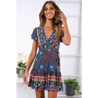 ♛♚♛Đầm Maxi In Hoa Phong CáCh Boho
