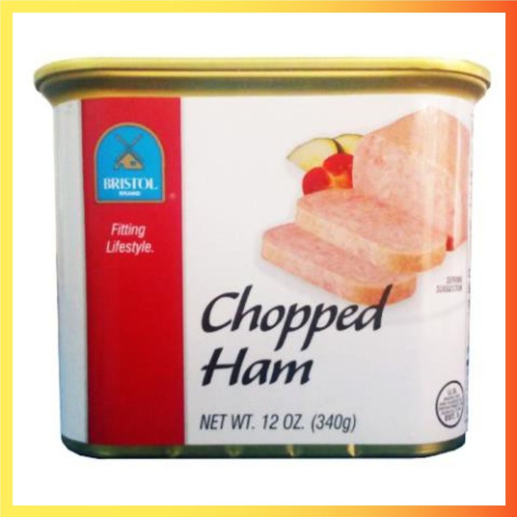 Hàng Nhập Khẩu Thịt hộp xắt nhỏ Chopped Ham Bristol (Mỹ) - Hộp 340g