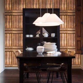 Giấy dán tường giả gỗ y thật 3D 10mx45cm