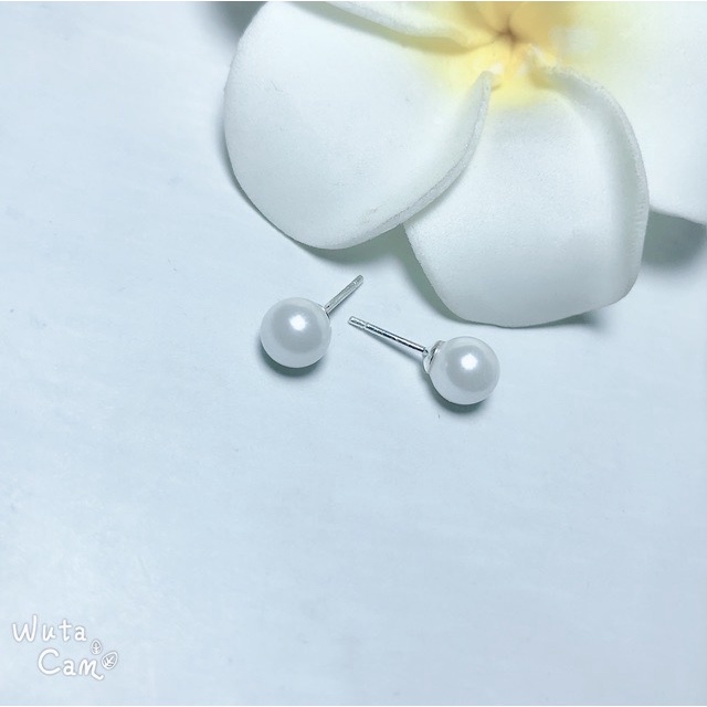 Bông Tai Bạc Thanh Lịch Hạt Tròn-TNC Jewellery