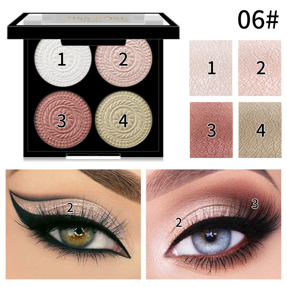 Bảng phấn mắt 4 màu sắc hiệu ứng lì/ ánh nhũ ngọc trai thời trang
 | BigBuy360 - bigbuy360.vn