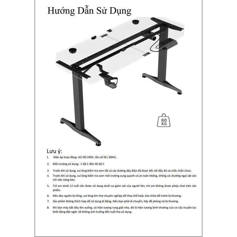 Bàn điện nâng hạ E-Dra ELT1460 - Gaming Master