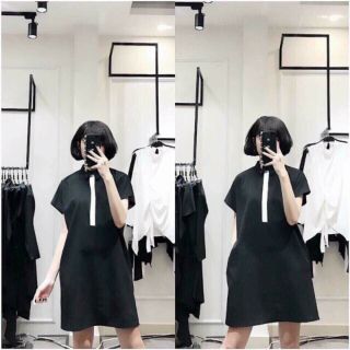 Váy xuông cổ trụ