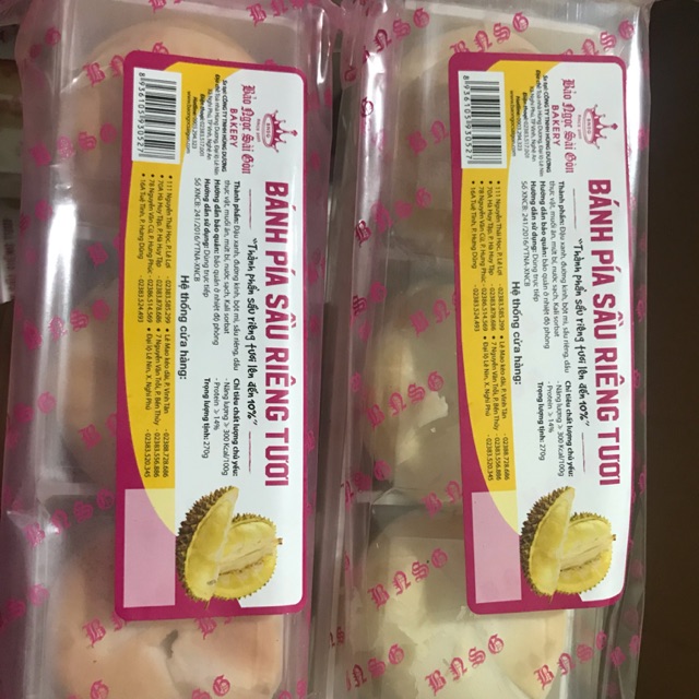 [Mã 267FMCGSALE giảm 8% đơn 500K] 1 hộp bánh pía sầu tươi 6 cái