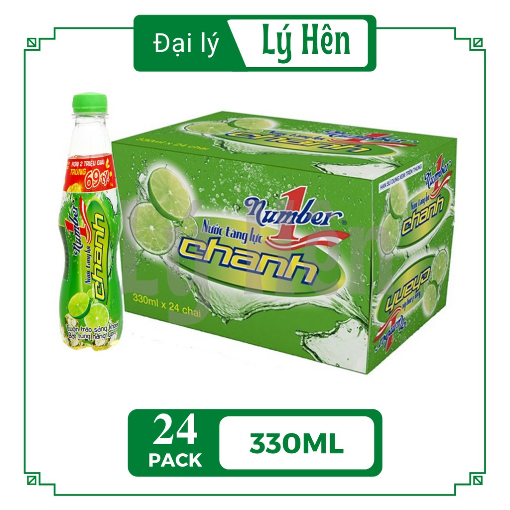 Nước Uống Tăng Lực Number One Chanh - No1 Chanh Chai Nhựa PEP 330ml HSD 18-04-22