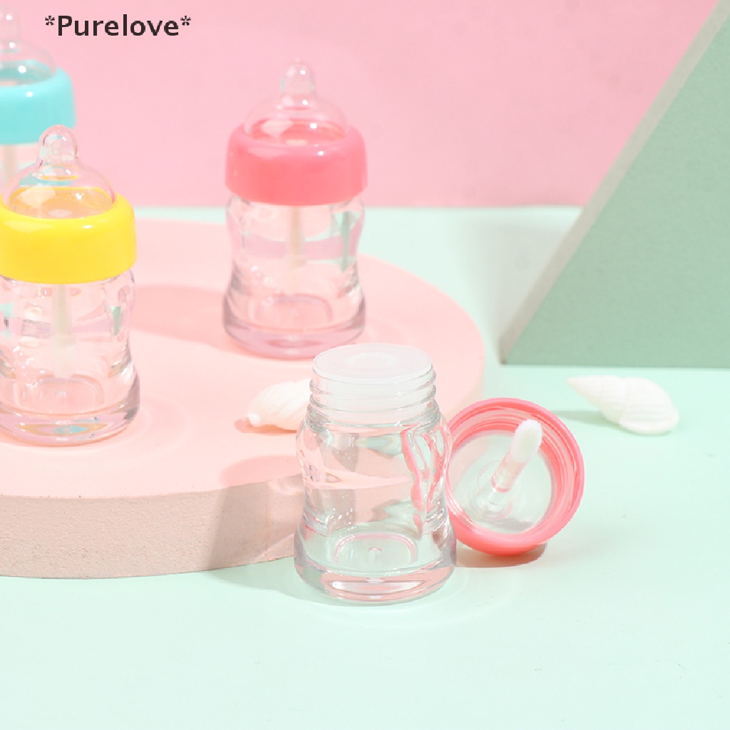 Set 5 Ống Rỗng Trong Suốt Đựng Son Môi Tiện Dụng