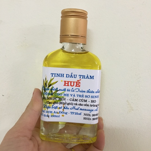 Shopee trợ giá 1 lọ tràm vàng Huế lọ 100ml