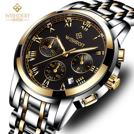 Popular Watch Men's Fashion Luminous Stainless Steel Waterproof Men's Watch Business Mechanical Watch Casual Quartz Watc