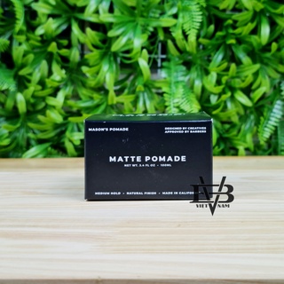 [CHÍNH HÃNG] Sáp vuốt tóc Mason’s Matte Pomade 100ml cao cấp Mỹ