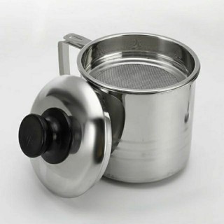 bình lọc dầu Inox 304 có lưới lọc dầu dung tích 1.2L