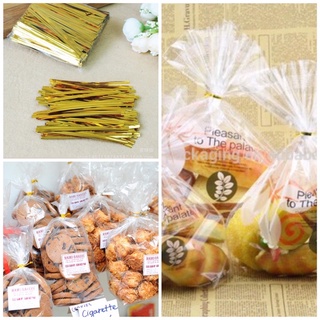 Dây kẽm buộc túi cookies (khoảng 50 chiếc,dây buộc kín hơi,dây buộc thành phẩm bánh kẹo handmade