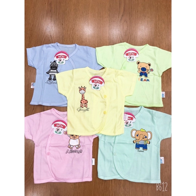 Set 5 áo cộc sơ sinh kim thu