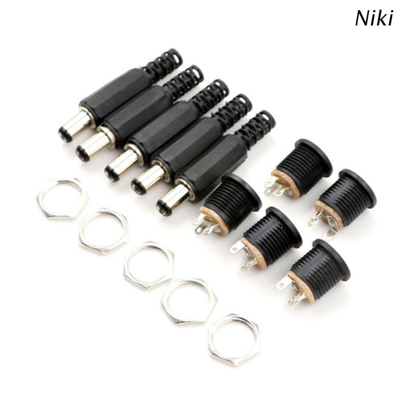 Set 10 đầu cắm + bộ chuyển đổi lỗ cắm 12v 3a