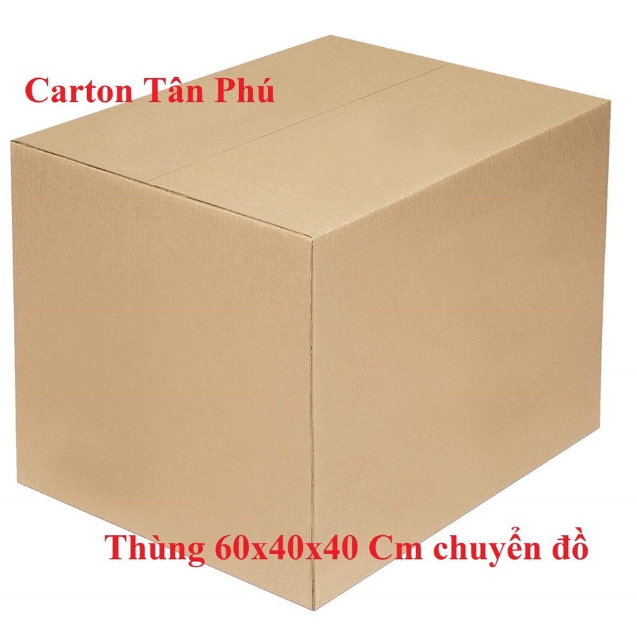 1 Thùng Carton Lớn 60x40x40 Cm - Thùng carton TP chuyển nhà, dọn đồ tiện lợi