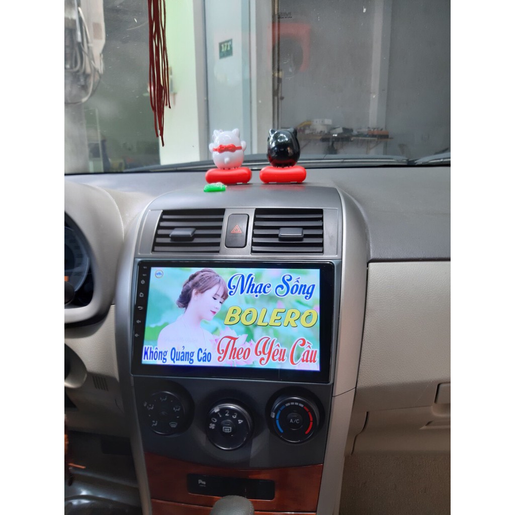 Màn Hình 9 inch Cho Xe ALTIS 2007-2013,  Đầu DVD Android Tiếng Việt Kèm Mặt Dưỡng Giắc Zin Xe TOYOTA ALTIS