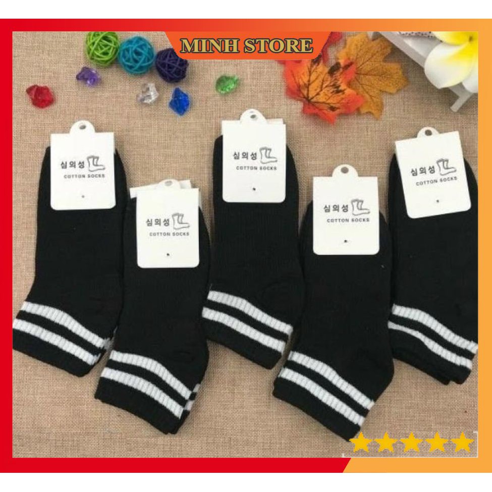 Tất Nam Cổ Ngắn Thể Thao Nam Nữ,Tất Vớ Nam Nữ unisex Siêu Dày Phong Cách Hàn Quốc TAT01 Minhstore66