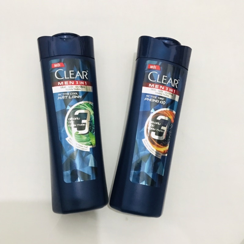 Chai dầu gội clear men