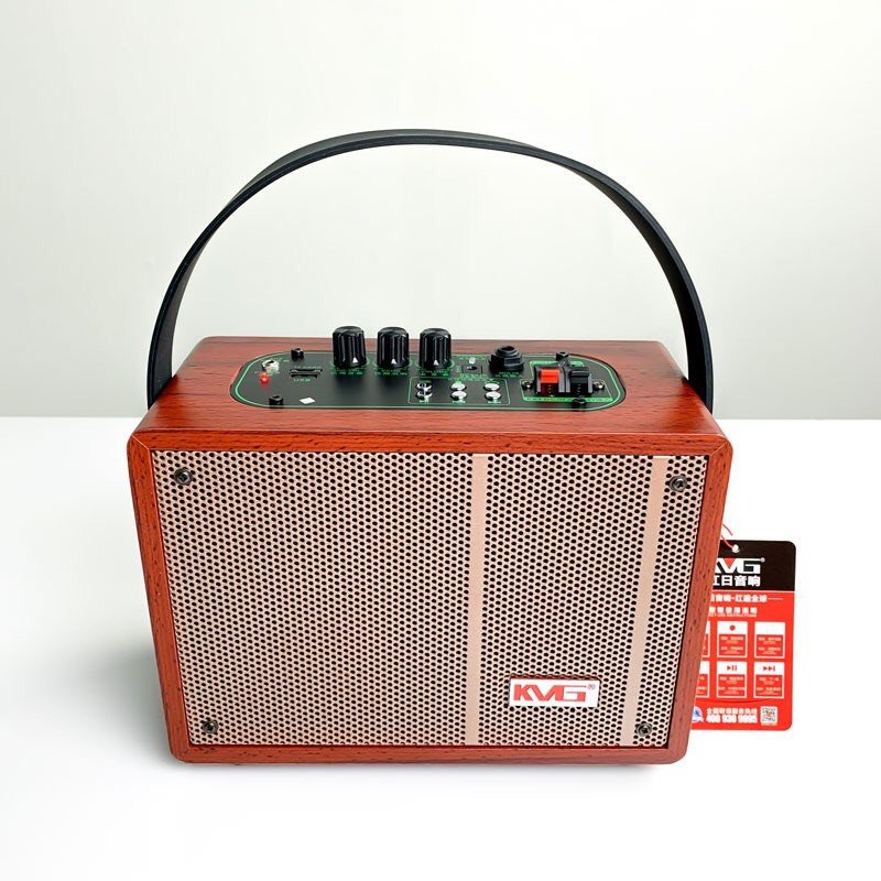 Loa Karaoke bluetooth KVG K5-30 Tặng Kèm 1 Micro Không Dây hỗ trợ USB, Thẻ Nhớ TF, Đài FM, Quay sách