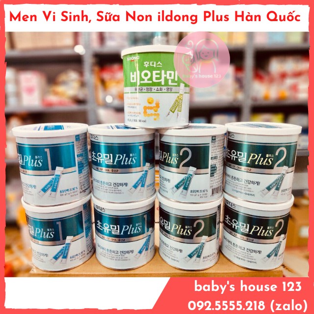 MEN TIÊU HOÁ / SỮA NON ILDONG PLUS HÀN QUỐC SÔ 1 VÀ SỐ 2 - HỘP 100GR