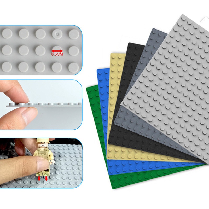 Tấm Đế Lót Một Mặt Kích Thước 13X13 Tiện Dụng Cho Đồ Chơi Xếp Hình DIY