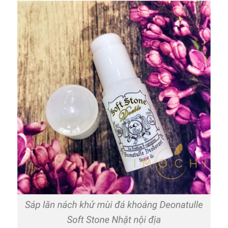 Lăn nách đá khoáng SOFT STONE Doube Nhật Bản, mẫu mới nhất, lăn nách khử mùi