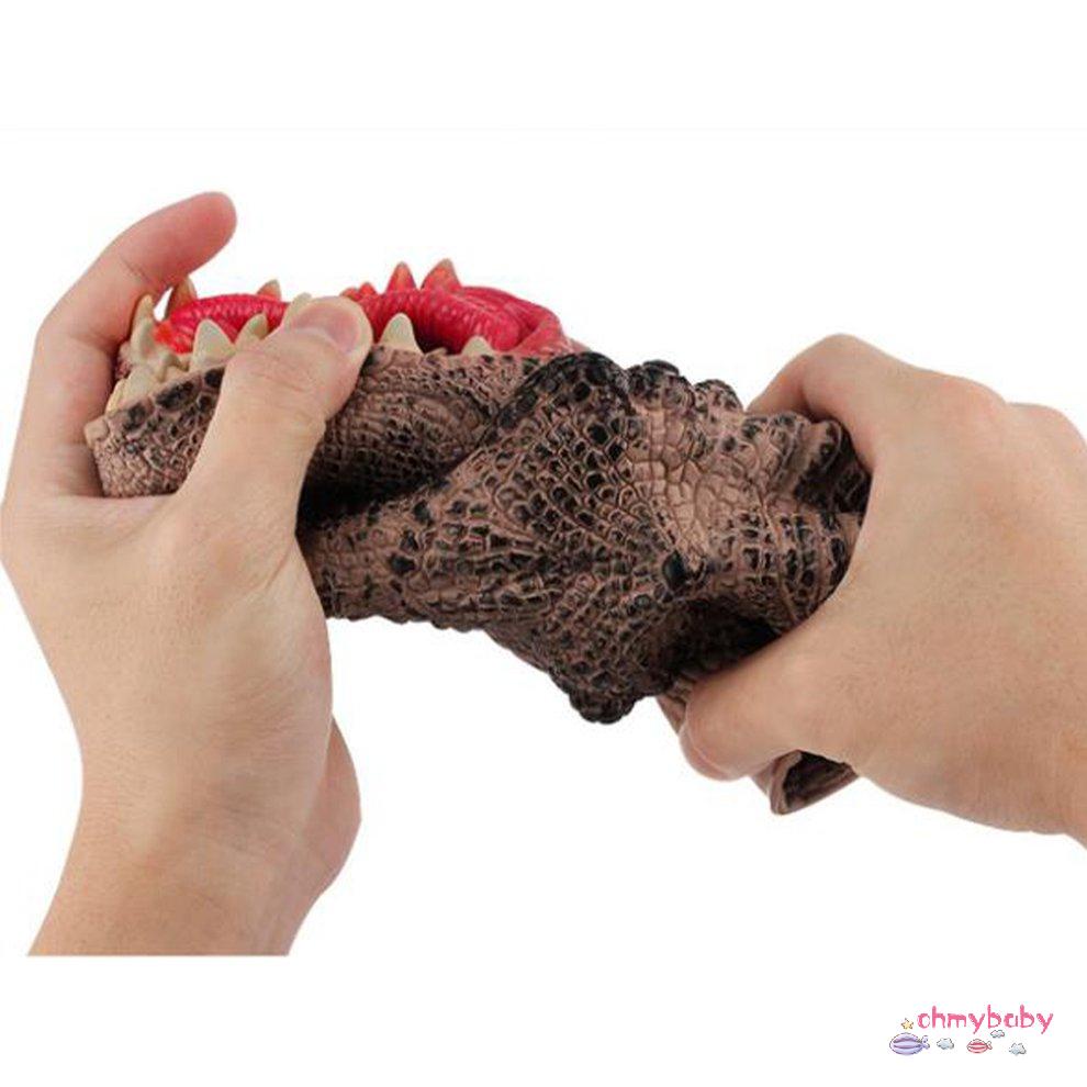 Con rối tay khủng long Đồ chơi khủng long bằng cao su mềm Con rối tay khủng long