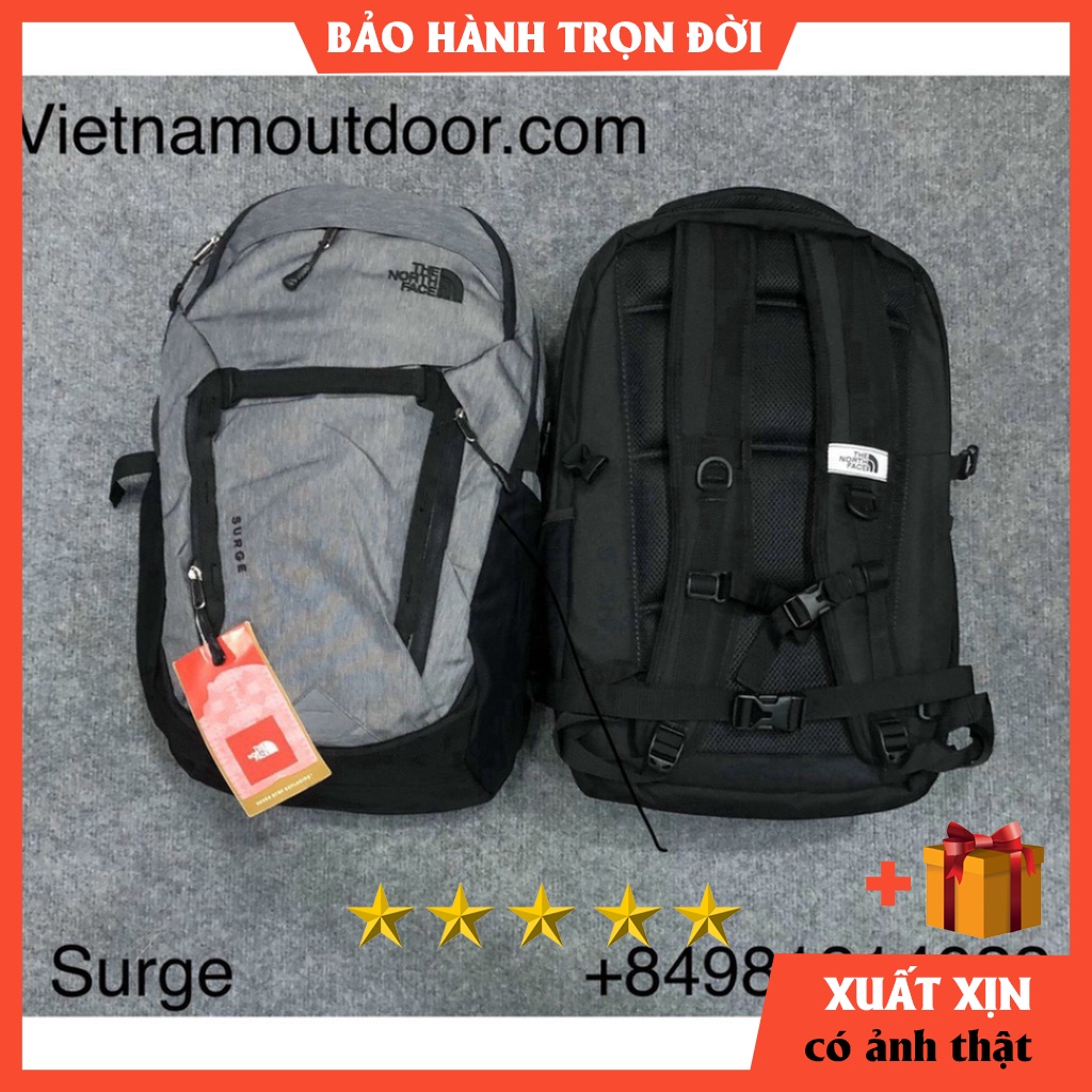 Balo THE NORTH FACE SURGE  2018-2022 giá rẻ -balô nam laptop balo du lịch tnf dành cho đi học,đi làm CHỐNG SỐC MÁY