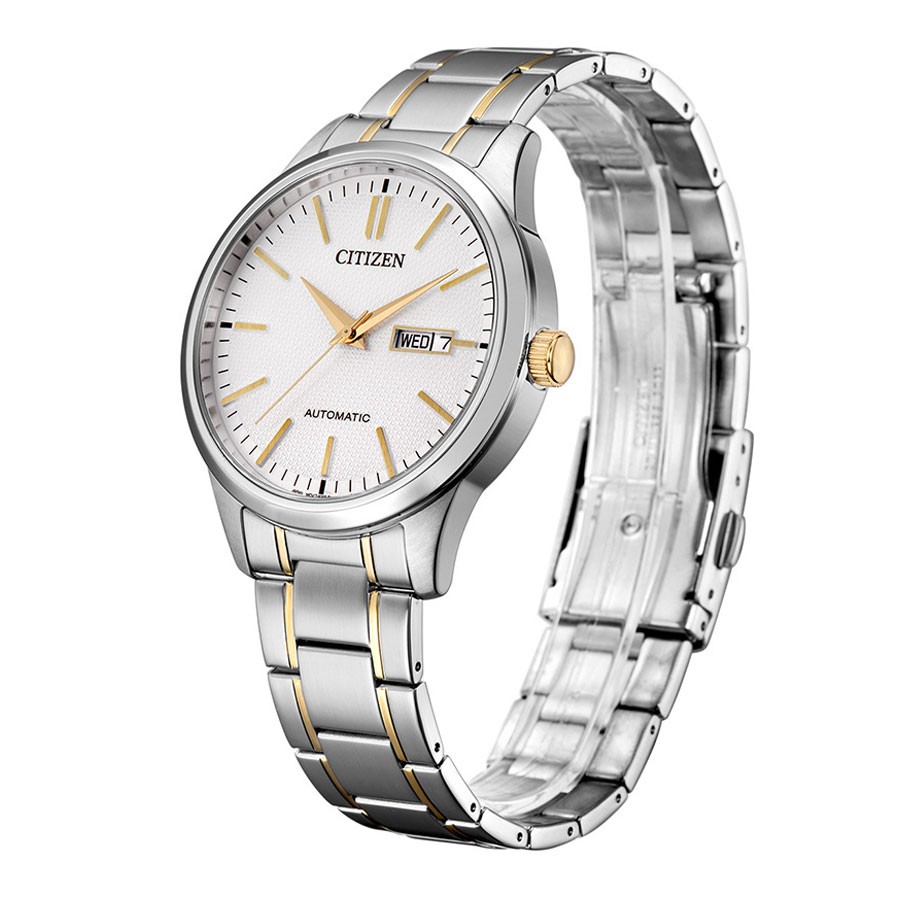 Đồng Hồ Nam Citizen Dây Thép Không Gỉ NH7524-55A - Mặt Trắng