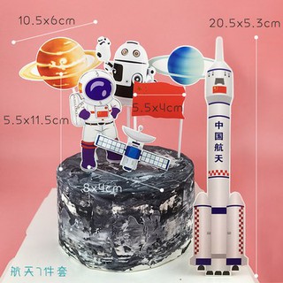 Set trang trí - que cắm phi hành gia các loại