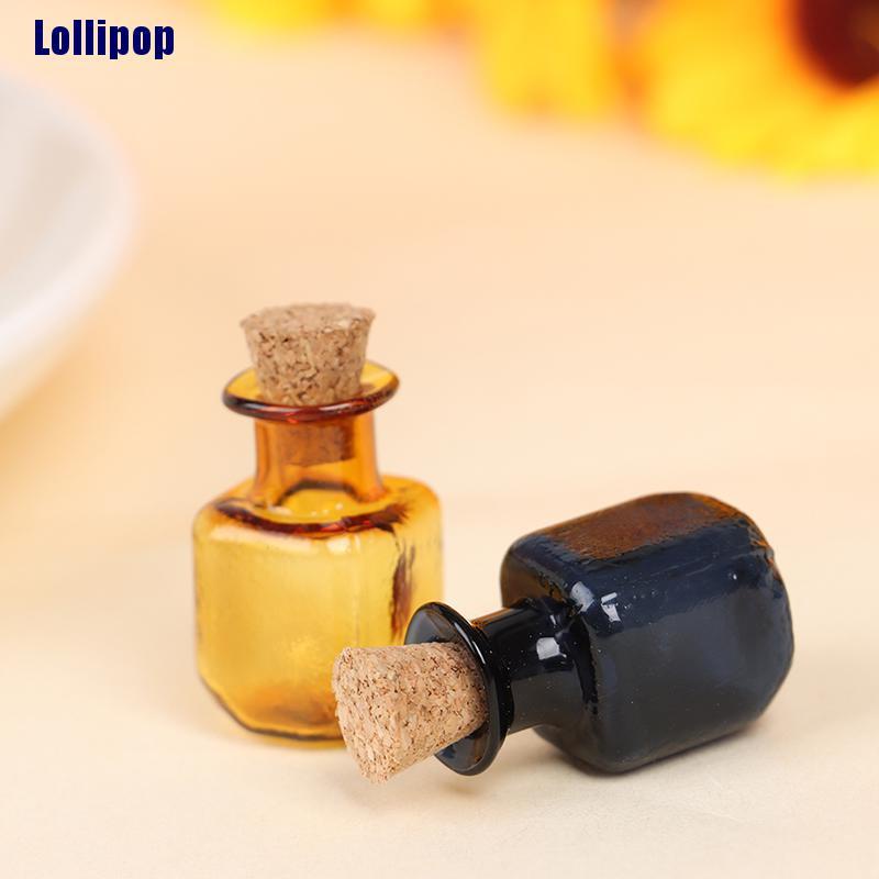 Set 2 lọ thủy tinh mini tỉ lệ 1:12 dành cho nhà búp bê