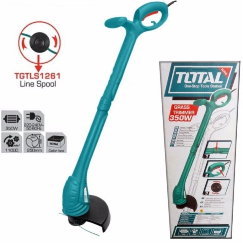 Máy Cắt Cỏ Dây Cước Cầm Tay Sân Vườn TOTAL TG103251 INGCO GT3501 dùng điện 350W