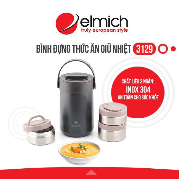 Bình đựng thức ăn giữ nhiệt 1500 ml Elmich EL3129