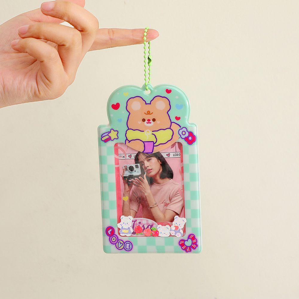 Ốp Điện Thoại Họa Tiết Hoạt Hình Xe Buýt Ngôi Sao Kèm Ngăn Đựng Thẻ Dễ Thương Cho Học Sinh