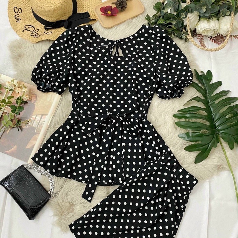 Set bigsize ❤ 𝐇𝐈̀𝐍𝐇 𝐓𝐇𝐀̣̂𝐓 ❤set bi cổ u hở lưng bigsize ( có sz 55-90kg kèm hình thật )