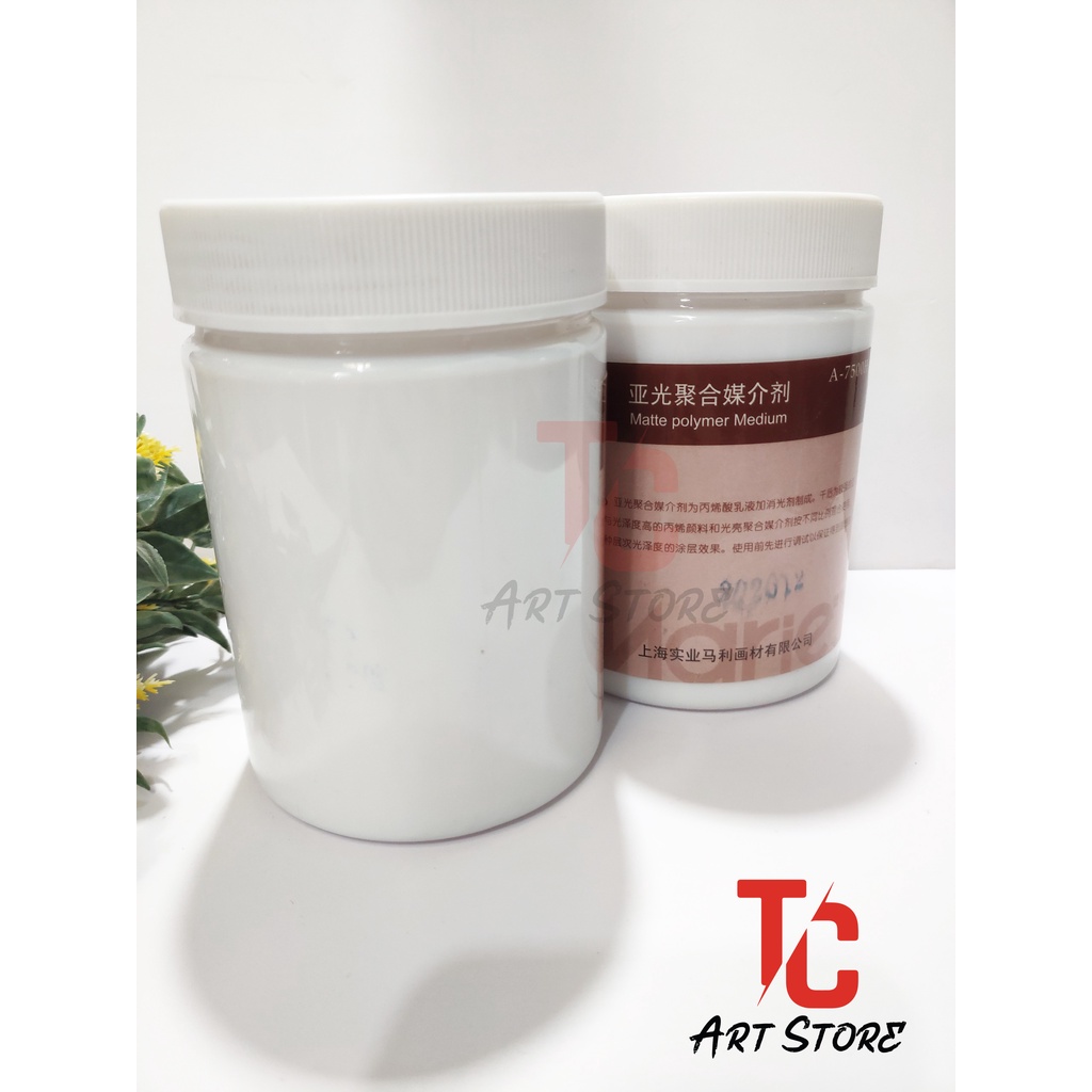 PHỦ MỜ/BÓNG BẢO VỆ TRANH ACRYLIC (MATTE/GLOSS POLYMER MEDIUM MARIE'S 500ML )