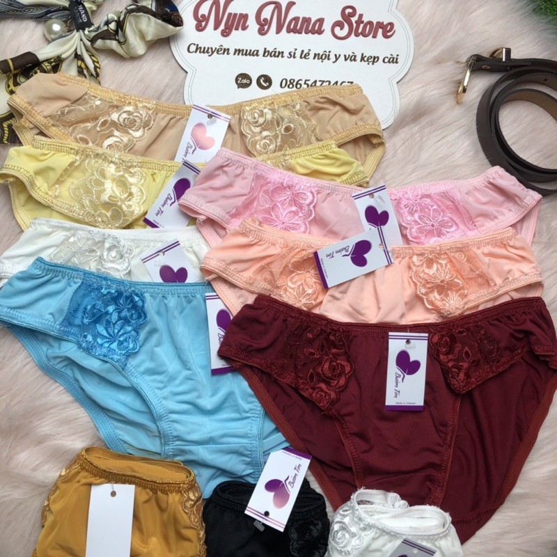 Quần chip thun phối ren nhẹ, quần lót đẹp (QNR5) [Rẻ vô địch [Chính hãng