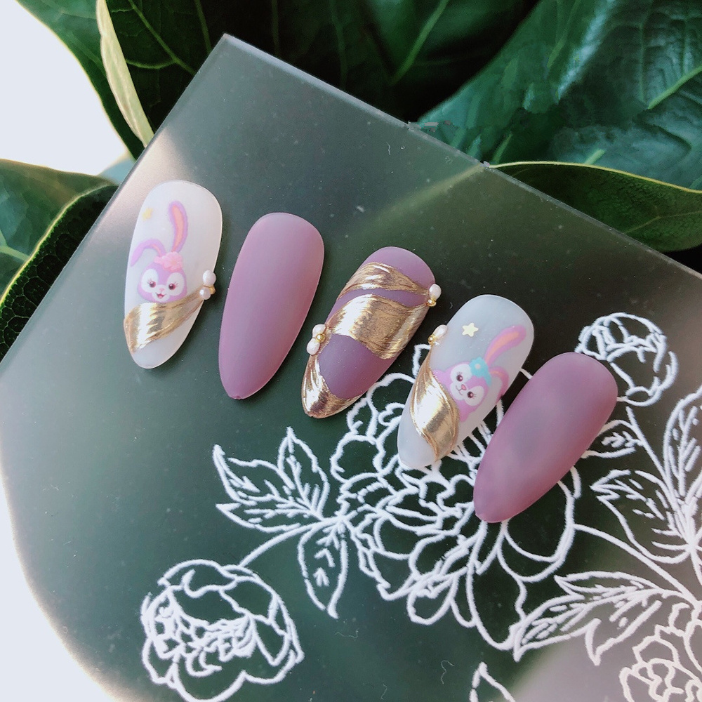 [Hàng mới về] Nhãn Dán Trang Trí Móng Tay Kiểu Hoạt Hình 3D Đáng Yêu Nghệ Thuật