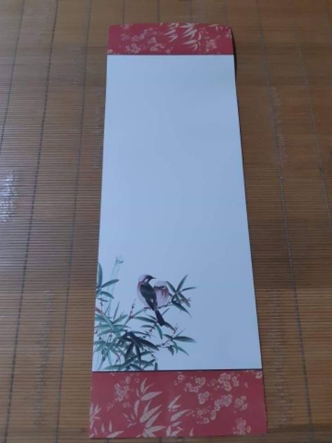 Combo 10 Giấy viết thư pháp có nẹp treo.Giấy viết thư pháp 19x54cm