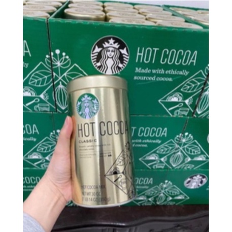 Hot coco Starbucks 850g (cacao starbucks hộp sắt 850g)