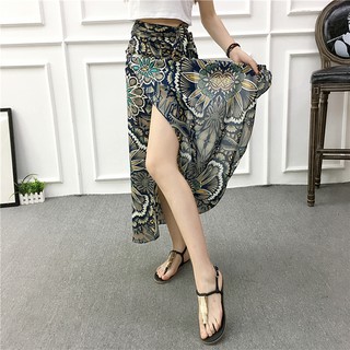 Váy maxi dáng ôm họa tiết hoa phong cách Bohemian