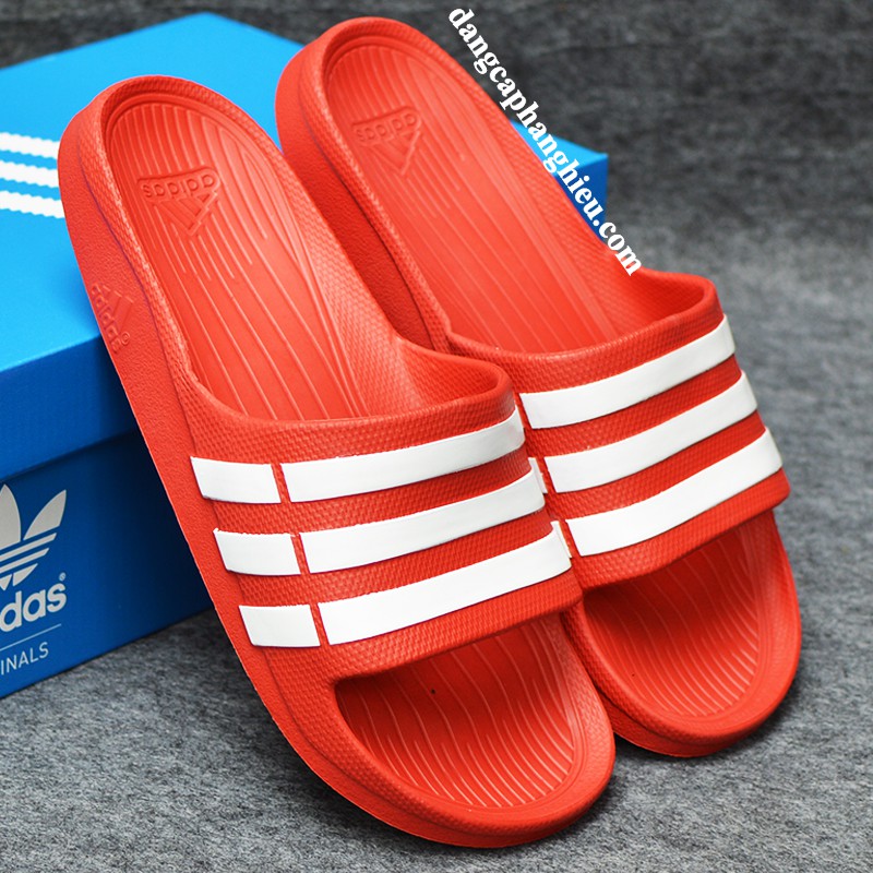 Dép Adidas Duramo chính hãng đỏ trắng